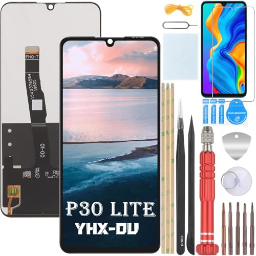 YHX-OU 6.15" Schwarz Display Für Huawei P30 Lite 48MP MAR-L21A MAR-L01A MAR-LX1A LCD Display Touchscreen Ersatz Bildschirm Glas Assembly mit Werkzeug+1 Stück Schutzfolie YHX-OU 6.15" Schwarz Display Für Huawei P30 Lite 48MP MAR-L21A MAR-L01A MAR-LX1A LCD Display Touchscreen Ersatz Bildschirm Glas Assembly mit Werkzeug+1 Stück Schutzfolie von YHX-OU