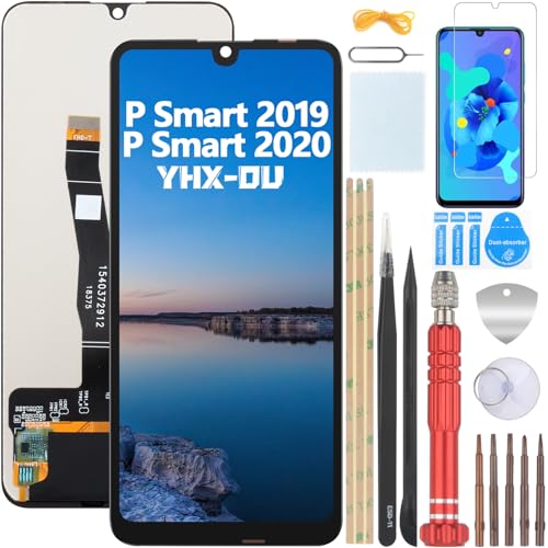 YHX-OU 6.21'' Schwarz Display Für Huawei P Smart 2019 P Smart 2020 LCD Display Touchscreen Ersatz Bildschirm mit Werkzeug + 1 Stück Schutzfolie(COG Touch) von YHX-OU