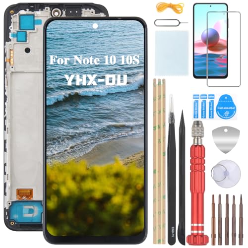 YHX-OU 6.43" AMOLED Display für Xiaomi Redmi Note 10 Redmi Note 10s LCD Display Touchscreen Ersatz Bildschirm Glas Assembly Schwarz+Rahmen mit Werkzeug+ 1 Stück Schutzfolie YHX-OU 6.43" AMOLED Display für Xiaomi Redmi Note 10 Redmi Note 10s LCD Display Touchscreen Ersatz Bildschirm Glas Assembly Schwarz+Rahmen mit Werkzeug+ 1 Stück Schutzfolie von YHX-OU