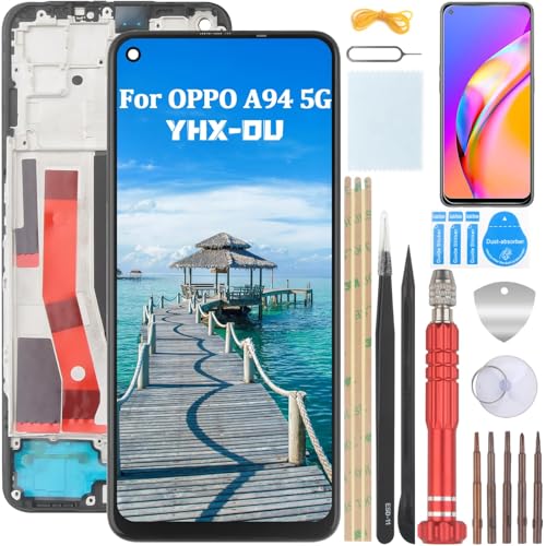 YHX-OU 6.43'' Schwarz + Rahmen TFT Display Für Oppo Reno 5Z Reno5 Z Oppo A94 5G CPH2211 LCD Display Touchscreen Ersatz Bildschirm mit Werkzeug + 1 Stück Schutzfolie YHX-OU 6.43'' Schwarz + Rahmen TFT Display Für Oppo Reno 5Z Reno5 Z Oppo A94 5G CPH2211 LCD Display Touchscreen Ersatz Bildschirm mit Werkzeug + 1 Stück Schutzfolie von YHX-OU
