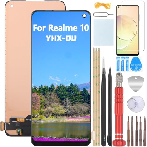 YHX-OU 6.43'' Schwarz Display Für Realme 10 RMX3630 LCD Display Touchscreen Bildschirm Digitizer Assembly Glas mit Werkzeug+ 1 Stück Schutzfolie YHX-OU 6.43'' Schwarz Display Für Realme 10 RMX3630 LCD Display Touchscreen Bildschirm Digitizer Assembly Glas mit Werkzeug+ 1 Stück Schutzfolie von YHX-OU