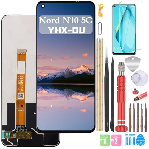 YHX-OU 6.49" Schwarz Display für OnePlus Nord N10 5G BE2029 LCD Display Touchscreen Ersatz Bildschirm Glas Assembly mit Werkzeug+ 1 Stück Schutzfolie von YHX-OU