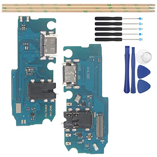 YHX-OU 6.5'' Ladebuchse Für Samsung Galaxy A12 SM-A127F/DS SM-A127F SM-A127M SM-A127U Dock Connector Port Charger LadePort Mikrofon Audio Jack Flex Kabel + Installationswerkzeug von YHX-OU