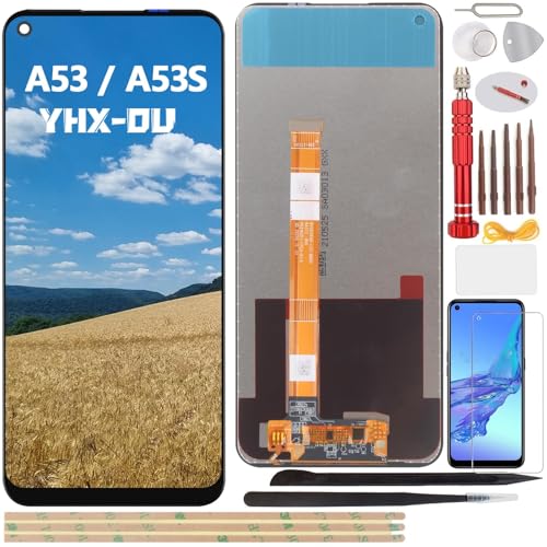 YHX-OU 6.5" Schwarz Display für Oppo A53 Oppo A53s LCD Display Touchscreen Ersatz Bildschirm mit Werkzeug+ 1 Stück Schutzfolie von YHX-OU