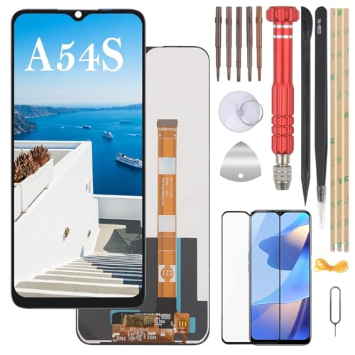 YHX-OU 6.52" Display Für Oppo A54s CPH2273 LCD Display Touchscreen Ersatz Bildschirm Glas Assembly mit Werkzeug + 1 Stück A54s Schutzfolie (Schwarz) von YHX-OU