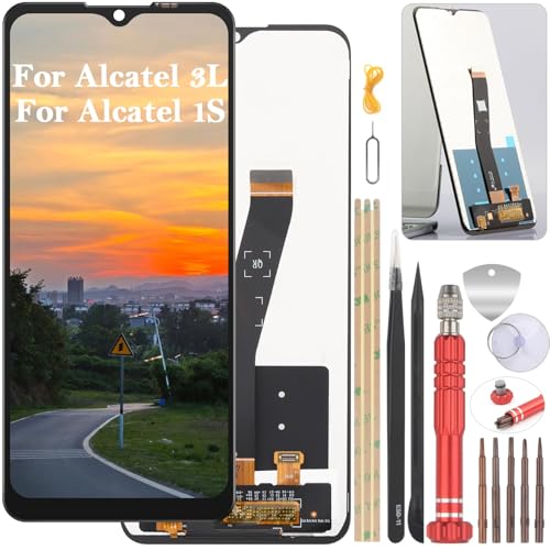 YHX-OU 6.52'' Schwarz Display Für Alcatel 3L 2021 Alcatel 1S 2021 6025 6025H LCD Display Touchscreen Ersatz Bildschirm mit Werkzeug YHX-OU 6.52'' Schwarz Display Für Alcatel 3L 2021 Alcatel 1S 2021 6025 6025H LCD Display Touchscreen Ersatz Bildschirm mit Werkzeug von YHX-OU