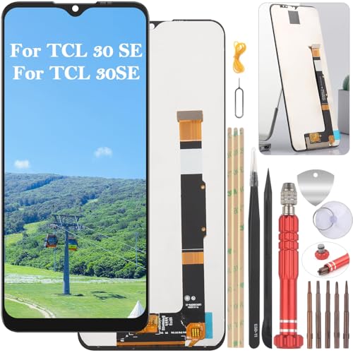 YHX-OU 6.52'' Schwarz LCD Display Für TCL 30 SE TCL 30SE 6165H 6156H1 6165A 6165A1 LCD Display Touchscreen Ersatz Bildschirm mit Werkzeug YHX-OU 6.52'' Schwarz LCD Display Für TCL 30 SE TCL 30SE 6165H 6156H1 6165A 6165A1 LCD Display Touchscreen Ersatz Bildschirm mit Werkzeug von YHX-OU
