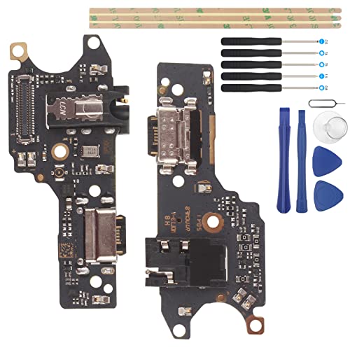 YHX-OU 6.53'' Ladebuchse Für Xiaomi Redmi Note 9 Dock Connector Port Charger LadePort Mikrofon Audio Jack Flex Kabel + Installationswerkzeug von YHX-OU