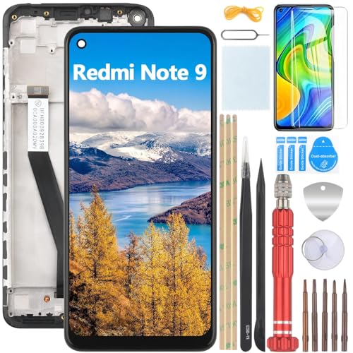 YHX-OU 6.53'' Schwarz+Rahmen Display Für Xiaomi Redmi Note 9 M2003J15SC LCD Display Touchscreen Ersatz Bildschirm Glas Assembly mit Werkzeug+1 Stück Schutzfolie YHX-OU 6.53'' Schwarz+Rahmen Display Für Xiaomi Redmi Note 9 M2003J15SC LCD Display Touchscreen Ersatz Bildschirm Glas Assembly mit Werkzeug+1 Stück Schutzfolie von YHX-OU