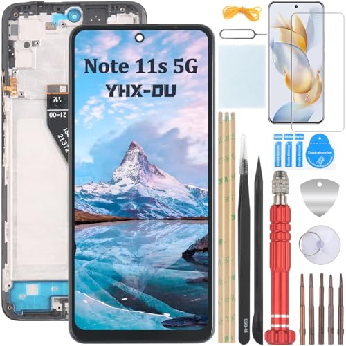 YHX-OU 6.6'' Schwarz + Rahmen Display Für Xiaomi Redmi Note 11s 5G 22031116BG LCD Display Touchscreen Bildschirm Digitizer Assembly Glas mit Werkzeug+ 1 Stück Schutzfolie YHX-OU 6.6'' Schwarz + Rahmen Display Für Xiaomi Redmi Note 11s 5G 22031116BG LCD Display Touchscreen Bildschirm Digitizer Assembly Glas mit Werkzeug+ 1 Stück Schutzfolie von YHX-OU