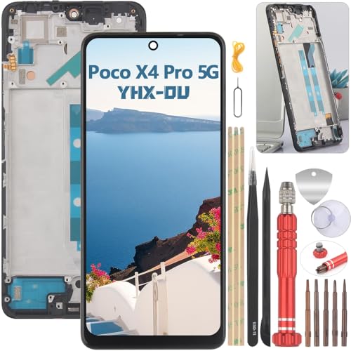 YHX-OU 6.67" Schwarz+Rahmen Incell Display für Xiaomi Poco X4 Pro 5G 2201116PG LCD Display Touchscreen Ersatz Bildschirm Glas Assembly mit Werkzeug YHX-OU 6.67" Schwarz+Rahmen Incell Display für Xiaomi Poco X4 Pro 5G 2201116PG LCD Display Touchscreen Ersatz Bildschirm Glas Assembly mit Werkzeug von YHX-OU