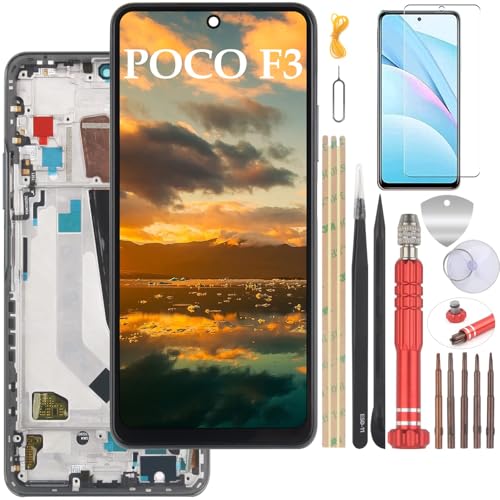YHX-OU 6.67'' Schwarz+Rahmen TFT Display Für Xiaomi Poco F3 M2012K11AG LCD Display Touchscreen Ersatz Bildschirm mit Werkzeug+ 1 Stück Poco F3 Schutzfolie YHX-OU 6.67'' Schwarz+Rahmen TFT Display Für Xiaomi Poco F3 M2012K11AG LCD Display Touchscreen Ersatz Bildschirm mit Werkzeug+ 1 Stück Poco F3 Schutzfolie von YHX-OU