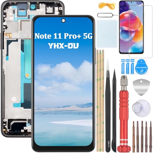 YHX-OU 6.67'' Schwarz+Rahmen TFT Display Für Xiaomi Redmi Note 11 Pro+ 5G 21091116UG 21091116UC LCD Display Touchscreen Ersatz Bildschirm Glas Assembly mit Werkzeug + 1 Stück Schutzfolie YHX-OU 6.67'' Schwarz+Rahmen TFT Display Für Xiaomi Redmi Note 11 Pro+ 5G 21091116UG 21091116UC LCD Display Touchscreen Ersatz Bildschirm Glas Assembly mit Werkzeug + 1 Stück Schutzfolie von YHX-OU