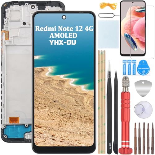 YHX-OU OLED Display für Xiaomi Redmi Note 12 4G 23021RAAEG 23021RAA2Y 23027RAD4I 23028RA60L LCD Display Touchscreen Ersatz Bildschirm mit Werkzeug + 1 Stück Schutzfolie YHX-OU OLED Display für Xiaomi Redmi Note 12 4G 23021RAAEG 23021RAA2Y 23027RAD4I 23028RA60L LCD Display Touchscreen Ersatz Bildschirm mit Werkzeug + 1 Stück Schutzfolie von YHX-OU