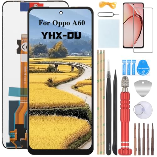 YHX-OU 6.67" Schwarz Display Für Oppo A60 CPH2631 LCD Display Oppo A60 Touchscreen Ersatz Bildschirm LCD Glas Assembly Digitizer + 1 Stück Schutzfolie + Werkzeuge YHX-OU 6.67" Schwarz Display Für Oppo A60 CPH2631 LCD Display Oppo A60 Touchscreen Ersatz Bildschirm LCD Glas Assembly Digitizer + 1 Stück Schutzfolie + Werkzeuge von YHX-OU