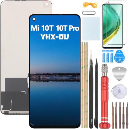 YHX-OU 6.67" Schwarz Display Für Xiaomi Mi 10T 5G Mi 10T Pro 5G ​LCD Display Touchscreen Ersatz Bildschirm Glas Assembly + Werkzeug+ 1 Stück Schutzfolie von YHX-OU