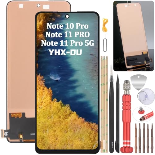 YHX-OU 6.67'' Schwarz Incell Display Für Xiaomi Redmi Note 10 Pro Redmi Note 11 Pro 5G Redmi Note 11 Pro LCD Display Touchscreen Ersatz Bildschirm mit Werkzeug YHX-OU 6.67'' Schwarz Incell Display Für Xiaomi Redmi Note 10 Pro Redmi Note 11 Pro 5G Redmi Note 11 Pro LCD Display Touchscreen Ersatz Bildschirm mit Werkzeug von YHX-OU