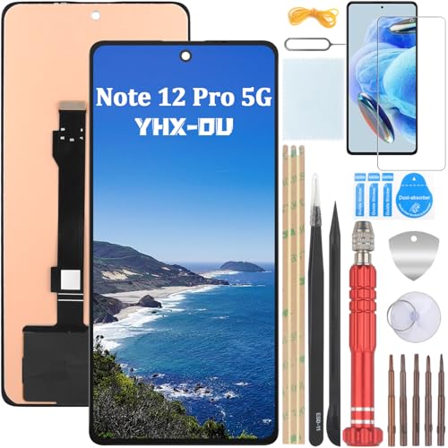 YHX-OU 6.67'' Schwarz TFT Display Für Xiaomi Redmi Note 12 Pro 5G 22101316G, 22101316C,23013RK75C LCD Display Touchscreen Bildschirm Digitizer Assembly Glas mit Werkzeug+ 1 Stück Schutzfolie YHX-OU 6.67'' Schwarz TFT Display Für Xiaomi Redmi Note 12 Pro 5G 22101316G, 22101316C,23013RK75C LCD Display Touchscreen Bildschirm Digitizer Assembly Glas mit Werkzeug+ 1 Stück Schutzfolie von YHX-OU