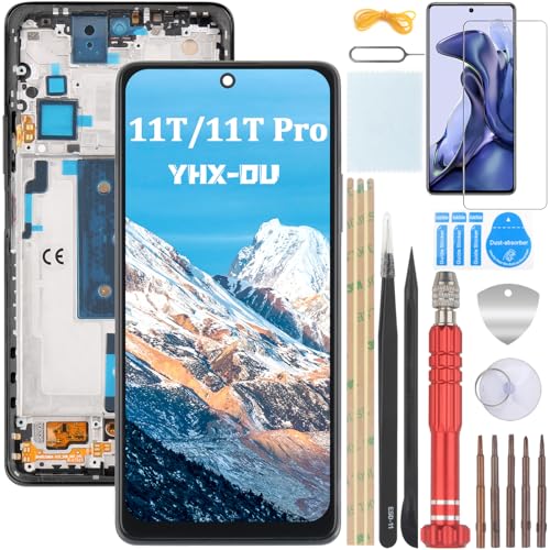 YHX-OU 6.67" TFT Display mit Rahmen für Xiaomi 11T 5G 21081111RG 11T Pro 5G LCD Display Touchscreen Ersatz Bildschirm Glas Assembly + Werkzeug + 1 Stück Schutzfolie YHX-OU 6.67" TFT Display mit Rahmen für Xiaomi 11T 5G 21081111RG 11T Pro 5G LCD Display Touchscreen Ersatz Bildschirm Glas Assembly + Werkzeug + 1 Stück Schutzfolie von YHX-OU