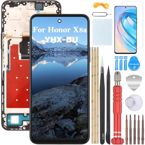 YHX-OU 6.7" Schwarz mit Rahmen Display für Honor X8a CRT-LX1 CRT-LX2 CRT-LX3 LCD Display Touchscreen Ersatz Bildschirm Glas Assembly mit Werkzeug + 1 Stück Schutzfolie YHX-OU 6.7" Schwarz mit Rahmen Display für Honor X8a CRT-LX1 CRT-LX2 CRT-LX3 LCD Display Touchscreen Ersatz Bildschirm Glas Assembly mit Werkzeug + 1 Stück Schutzfolie von YHX-OU