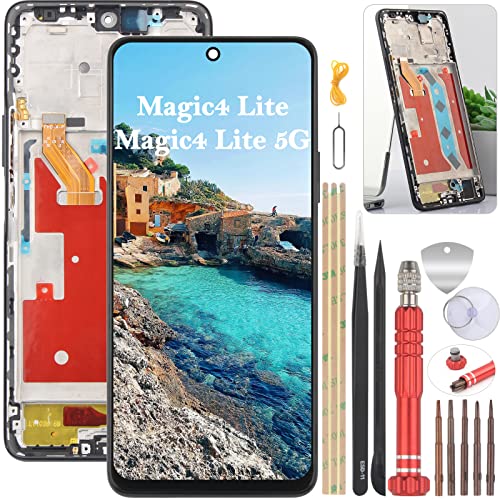 YHX-OU 6.81'' Schwarz + Rahmen Display Für Honor Magic4 Lite 5G Honor Magic4 Lite Any-LX1 Any-LX2 Any-LX3 LCD Display Touchscreen Ersatz Bildschirm Glas Assembly mit Werkzeug YHX-OU 6.81'' Schwarz + Rahmen Display Für Honor Magic4 Lite 5G Honor Magic4 Lite Any-LX1 Any-LX2 Any-LX3 LCD Display Touchscreen Ersatz Bildschirm Glas Assembly mit Werkzeug von YHX-OU