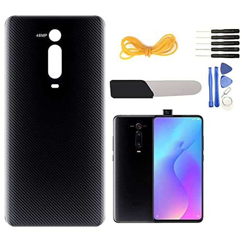 YHX-OU Ersatz-Akkudeckel für Xiaomi MI 9T 9T Pro + Installationswerkzeug (schwarz) von YHX-OU