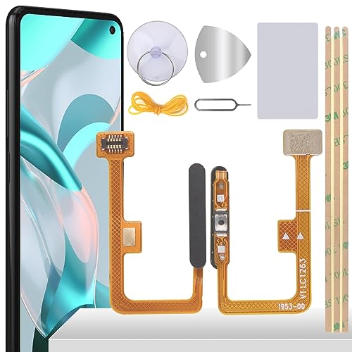 YHX-OU Fingerprint Sensor Flex Kabel Für Xiaomi Mi 11 Lite 5G Mi 11 Lite 4G Power Button Player Power Flex Cable Digitaler Fingerabdrucksensor Ersatz Reparatur Set + Werkzeug von YHX-OU