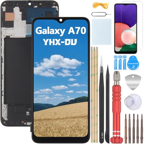 YHX-OU Incell Schwarz+Rahmen Display für Samsung Galaxy A70 SM-A705FN SM-A705YN SM-A705F/DS LCD Display Touchscreen Ersatz Bildschirm 6.70" mit Werkzeug + 1 Stück Schutzfolie YHX-OU Incell Schwarz+Rahmen Display für Samsung Galaxy A70 SM-A705FN SM-A705YN SM-A705F/DS LCD Display Touchscreen Ersatz Bildschirm 6.70" mit Werkzeug + 1 Stück Schutzfolie von YHX-OU