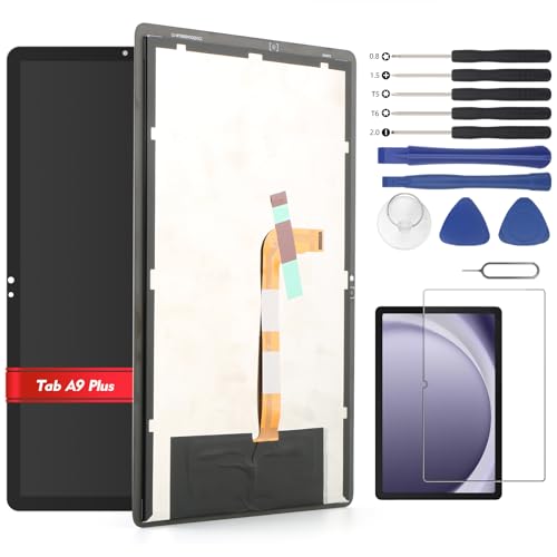 Bildschirm für Samsung Galaxy Tab A9+ SM-X210 SM-X215 SM-X216B LCD-Display Ersatz für Galaxy Tab A9 Plus SM-P610 Touchscreen Digitizer Assembly (schwarz) von YHXMARSCAN