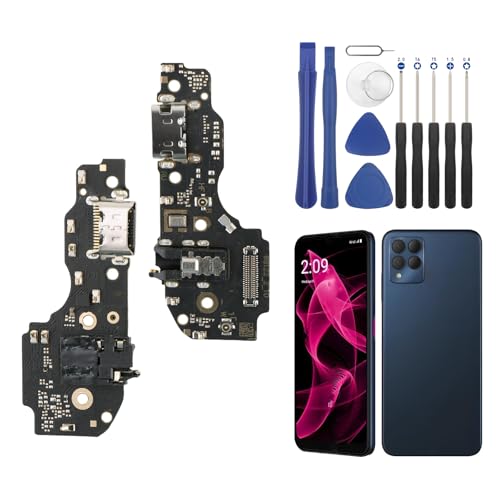 YHX-US Ladeanschluss Ersatz für T-Mobile REVVL 6X/REVVL 6X Pro USB Dock Connector Flex Kabel Mikrofon Ersatz für T-Mobile REVVL 6X/REVVL 6X Pro mit Schraubenziehern von YHXMARSCAN
