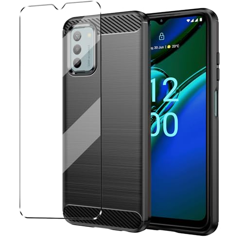Schutzhülle kompatibel mit Nokia G42 5G, Hülle mit 1 Packung gehärtetem Glas Displayschutzfolie für Nokia G42 5G, Slim Fit, weiches TPU, stoßfest, kratzfest, Schwarz Schutzhülle kompatibel mit Nokia G42 5G, Hülle mit 1 Packung gehärtetem Glas Displayschutzfolie für Nokia G42 5G, Slim Fit, weiches TPU, stoßfest, kratzfest, Schwarz von YHYM