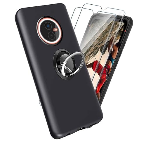 Tasche für Gigaset GX4 Hülle + 2Pcs für Gigaset GX4 Schutzfolie - Schwarz Schutzhülle TPU Handytasche Displayglas+ Finger Ring Phone Holder Tasche für Gigaset GX4 Hülle + 2Pcs für Gigaset GX4 Schutzfolie - Schwarz Schutzhülle TPU Handytasche Displayglas+ Finger Ring Phone Holder von YHYM