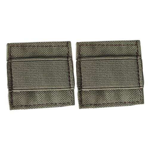 YHZNAGEM 2Pack Tacticals Zubehör Molle Patch Panel Kopfhörer Kabel Organizer Talkies Kabel Draht Cord Organizer Militär Patch Holder (Grün) von YHZNAGEM