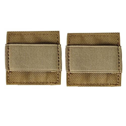 YHZNAGEM 2Pack Tacticals Zubehör Molle Patch Panel Kopfhörer Kabel Organizer Talkies Kabel Draht Cord Organizer Militär Patch Holder (Schlammfarbe) von YHZNAGEM