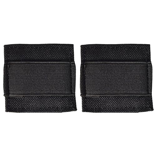 YHZNAGEM 2Pack Tacticals Zubehör Molle Patch Panel Kopfhörer Kabel Organizer Talkies Kabel Draht Cord Organizer Militär Patch Holder (Schwarz) von YHZNAGEM