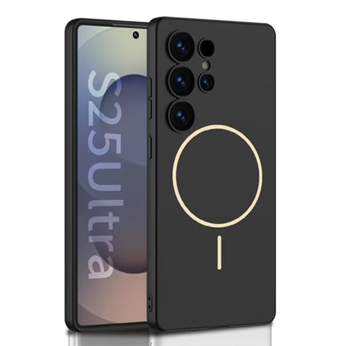 Magnetische Schutzhülle für Samsung Galaxy S25 Ultra, schlank, dünn, Polycarbonat, Hartschale, vollständiger Objektivschutz, minimalistisch, stoßfest, Schwarz, S25 Ultra Magnetische Schutzhülle für Samsung Galaxy S25 Ultra, schlank, dünn, Polycarbonat, Hartschale, vollständiger Objektivschutz, minimalistisch, stoßfest, Schwarz, S25 Ultra von YHZXT