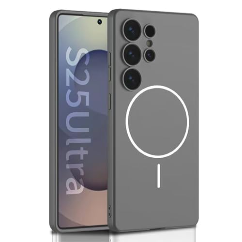 Magnetische Schutzhülle für Samsung Galaxy S25 Ultra, schlanke, dünne Polycarbonat-Hartschale, vollständiger Objektivschutz, minimalistisch, stoßfest, Grau, S25 Ultra Magnetische Schutzhülle für Samsung Galaxy S25 Ultra, schlanke, dünne Polycarbonat-Hartschale, vollständiger Objektivschutz, minimalistisch, stoßfest, Grau, S25 Ultra von YHZXT