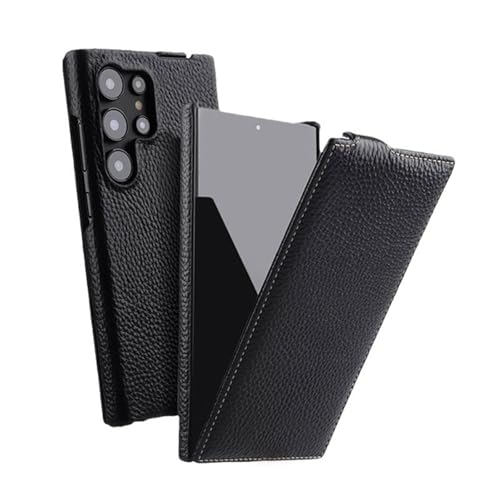 S25plus Schutzhülle aus echtem Leder für Samsung Galaxy S25 Plus, stoßfest, Rundumschutz, minimalistische Business-Schale, Schwarz S25plus Schutzhülle aus echtem Leder für Samsung Galaxy S25 Plus, stoßfest, Rundumschutz, minimalistische Business-Schale, Schwarz von YHZXT