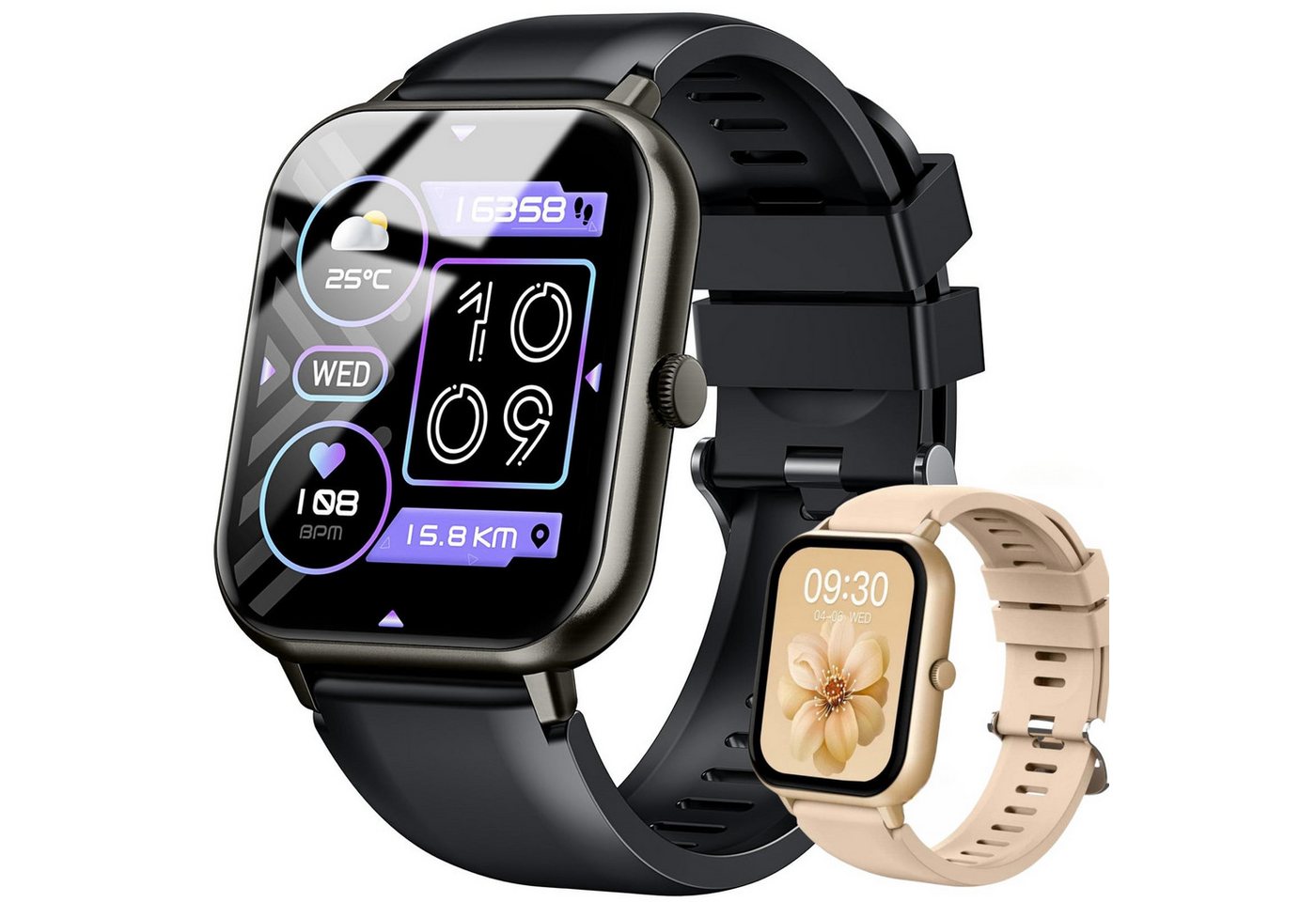 YI Bluetooth Smartwatch Blutsauerstoff Wasserdicht Sportuhr Schrittzähler Smartwatch YI Bluetooth Smartwatch Blutsauerstoff Wasserdicht Sportuhr Schrittzähler Smartwatch von YI