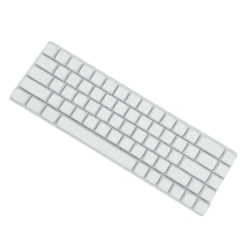 68 Stück Tastenkappen XDA Profil PBT Minimalistische Weiße Tastenkappen für mechanische Tastatur Minimalistische Blanko-Tastenkappen Mechanische Tastatur-Tastenkappe von YIAGXIVG