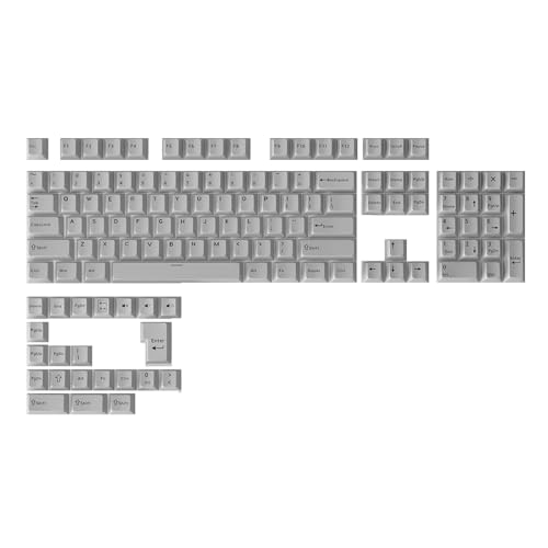 PBT-Tastenkappen-Set, 126 Tasten, mechanische Tastaturen, Sublimationen, für 61/87/104/108 Schalter, Maschinenbau-Tastaturen, komplettes Set von Tastenkappen von YIAGXIVG
