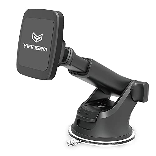 YIANERM Magnetische Auto Handy-Halterung, Universal-Armaturenbrett-Windschutzscheiben-Saugnapf Starker Magnet-handyhalter mit verstellbarem Teleskoparm, kompatibel mit iPhone Samsung Huawei Xiaomi YIANERM Magnetische Auto Handy-Halterung, Universal-Armaturenbrett-Windschutzscheiben-Saugnapf Starker Magnet-handyhalter mit verstellbarem Teleskoparm, kompatibel mit iPhone Samsung Huawei Xiaomi von YIANERM