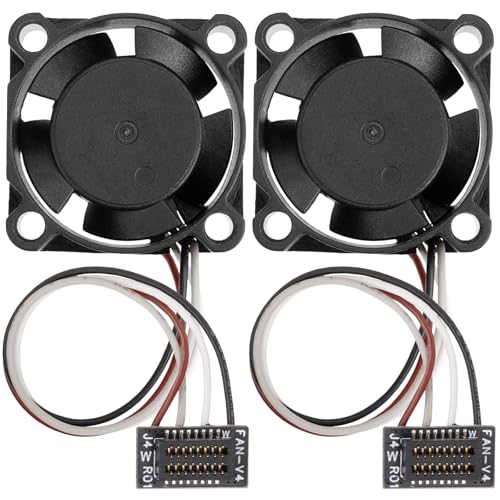 YIBEICO Hotend-Lüfter für Bambu Lab P1P/P1S 3D-Drucker, bürstenloser Lüfter für Druckerkühlung, nicht kompatibel mit X1 und A1 Serie (passend für P1P/P1S), 2 Stück von YIBEICO