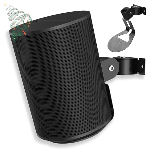 YIDANYOT Wandhalterung für Sonos Era 100 Lautsprecher, Verstellbarer Metall Lautsprecher Wandständer Platzsparend & Schwenkbare Halterung Halterung Kompatibel mit Sonos Era 100 Lautsprecher, Schwarz von YIDANYOT