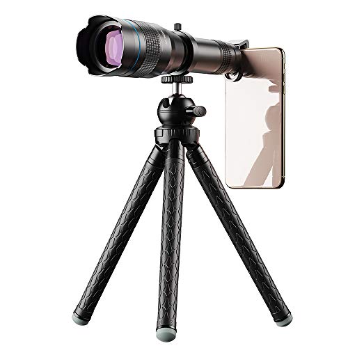 APL-JS60X HD 60X Professionelles Handy-Kameraobjektiv Teleskop Astronomisches Zoomobjektiv für die meisten Smartphones mit ausziehbarem Stativständer, Bluetooth-Controller, Reinigungstuch APL-JS60X HD 60X Professionelles Handy-Kameraobjektiv Teleskop Astronomisches Zoomobjektiv für die meisten Smartphones mit ausziehbarem Stativständer, Bluetooth-Controller, Reinigungstuch von YIDOBLO