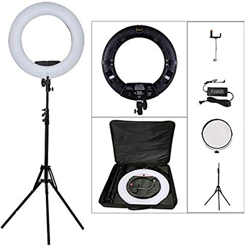 YIDOBLO Digitaler Bildschirm LED Ringleuchte Licht Set:18 Zoll 96W Dimmbare LED-Ringlicht Lampenstativ für YouTube Vine Self-Porträt der Videoaufnahme YIDOBLO Digitaler Bildschirm LED Ringleuchte Licht Set:18 Zoll 96W Dimmbare LED-Ringlicht Lampenstativ für YouTube Vine Self-Porträt der Videoaufnahme von YIDOBLO