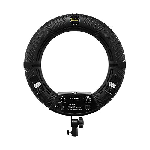 YIDOBLO FS-480II 18 Zoll LED Ringlicht Lampe 3200K-5500K Bicolor, Beleuchtung für Kamera Foto/Studio/Phone/Video (ohne Tasche und Stativ) von YIDOBLO
