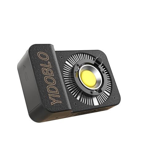 YIDOBLO ZC-100BI 100W COB Videoleuchte mit Bowens-Halterung, 10000Lux/m 2700K-7500K Bicolor Kameralicht mit 10 Szenario-Simulationen Steuerung Dauerbeleuchtung für Fotografie von YIDOBLO