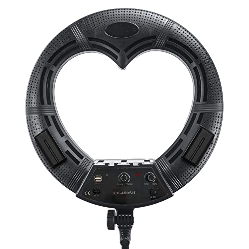 Yidoblo 18 Zoll 96W LV-480SII LED 3200K-5600K Bicolor Lampe Herzförmige Fotografie Licht & Infrarot Fernbedienung für Make-up Live-Streaming Yidoblo 18 Zoll 96W LV-480SII LED 3200K-5600K Bicolor Lampe Herzförmige Fotografie Licht & Infrarot Fernbedienung für Make-up Live-Streaming von YIDOBLO