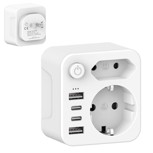 YIDODA Adapter Japan Reiseadapter Japan Adapter USA,USA Adapter Steckdose 2 Fach Reiseadapter, Reisestecker Schuko Auf Typ A für USA, Japan, Kanada, Weiß YIDODA Adapter Japan Reiseadapter Japan Adapter USA,USA Adapter Steckdose 2 Fach Reiseadapter, Reisestecker Schuko Auf Typ A für USA, Japan, Kanada, Weiß von YIDODA